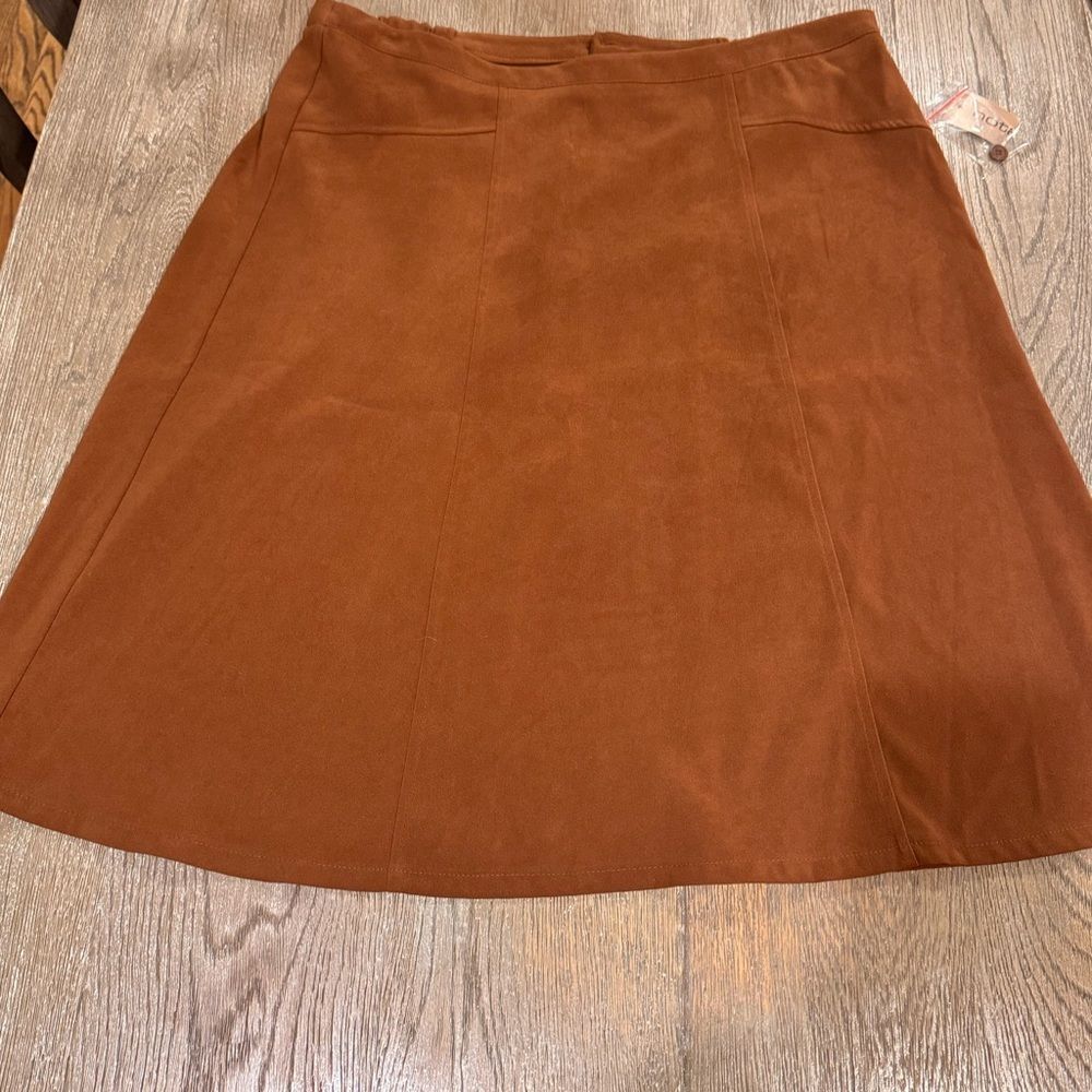 Classic A-Line Brown Skirt